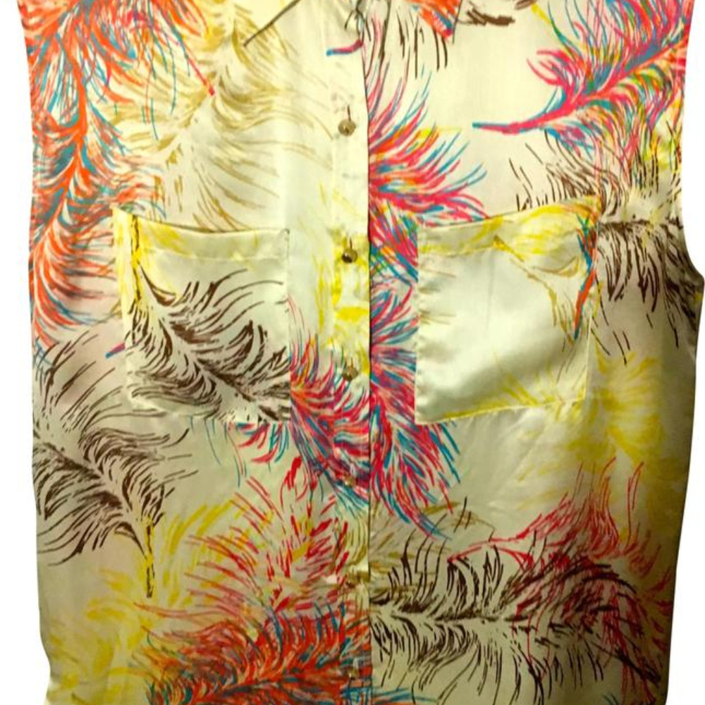 Amazing Vintage cabi Spring 2013 Feather Tunic ♥ - Picture 3 of 8